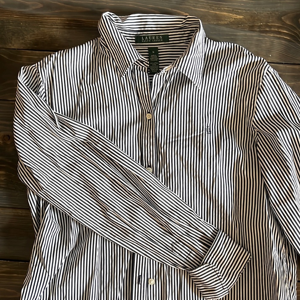 Ralph Lauren Black Striped  button down